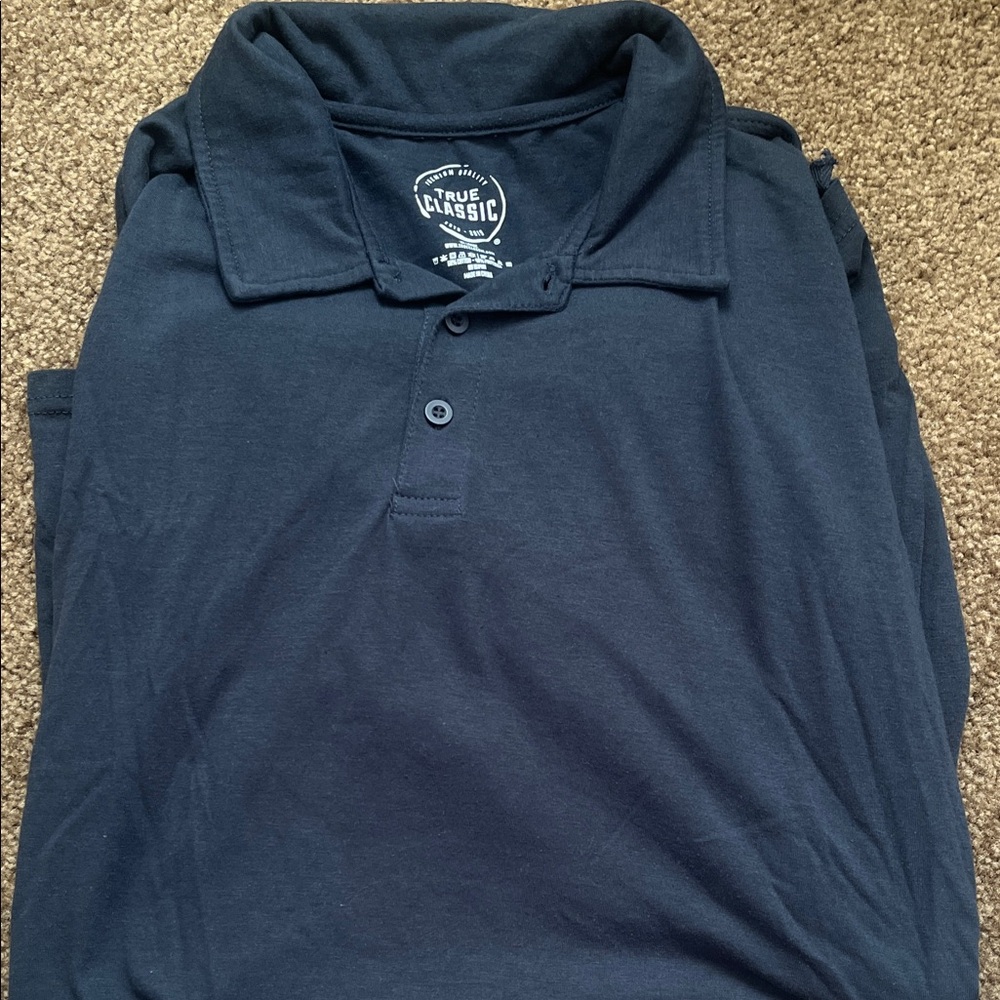 True Classic Men's Dark Navy Polo Shirt